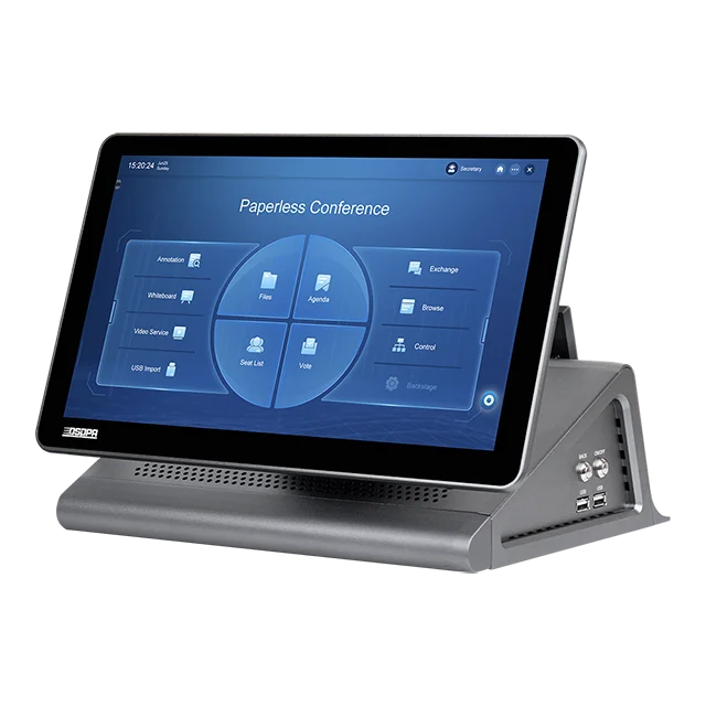 DSPPA 13.3 Inch LED Motorized Paperless Conference System Interactive Monitor Lift