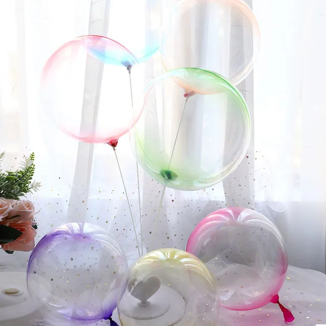 Creative Design Clouds Bobo Ball 18inches Large Transparent Party Decor Bubble Balloon