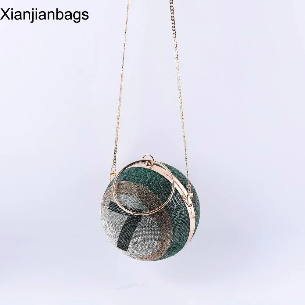 2021 Xianjian клатч в форме шара кошелек женская сумочка для вечеринки вечерняя с кольцом со