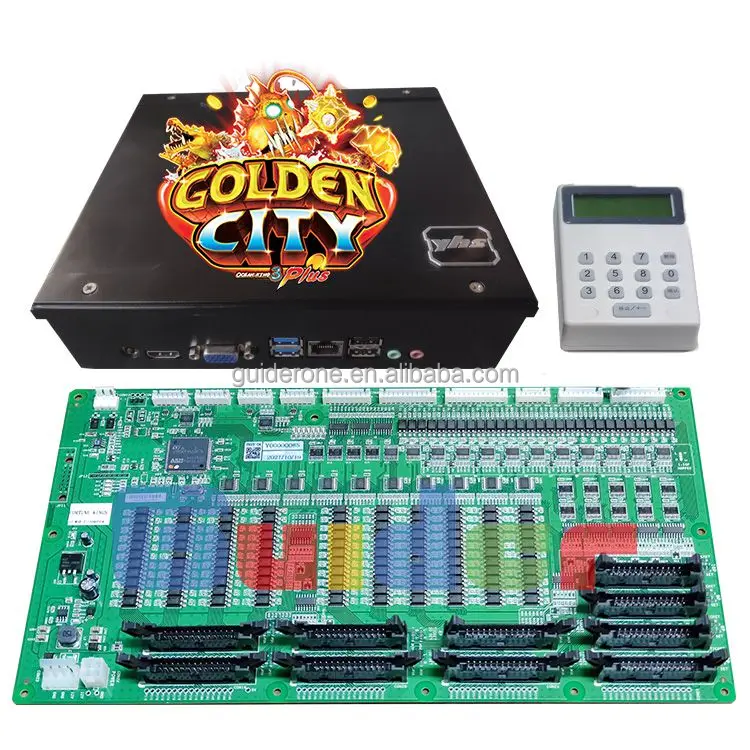 New Design Customized 2 Player 32 Inch Screen Fishing Game Software Machine Golden City