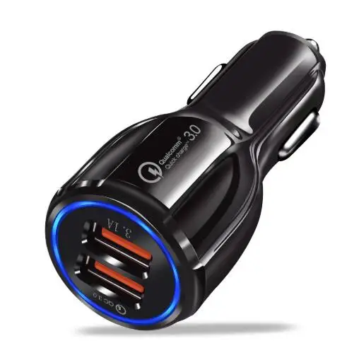 
 Самый популярный шар для боулинга QC3.0 3.1A 2 портовый прикуриватель зарядное устройство быстрой зарядки USB Автомобильное зарядное устройство  