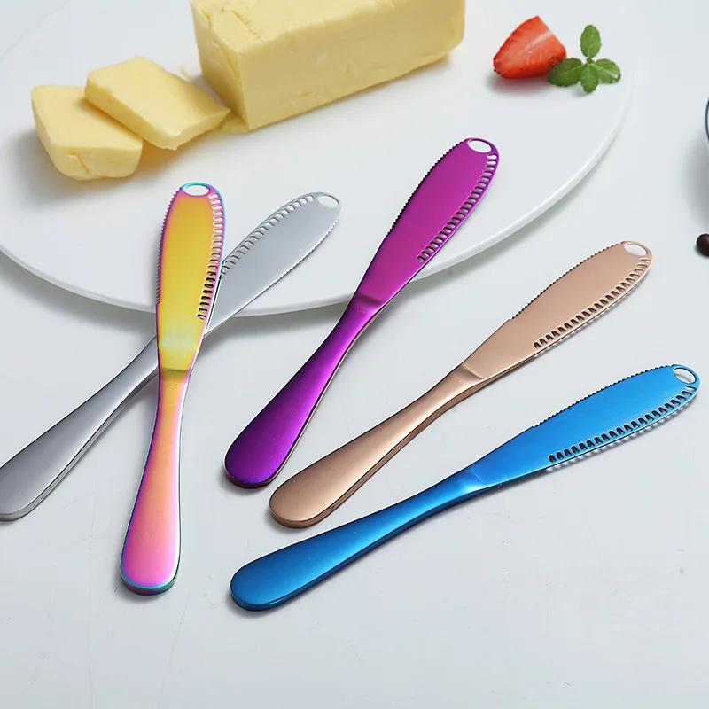 Butter Knife Stainless Steel Cutter With Hole Cheese Grater Bread Jam Cream Spreader