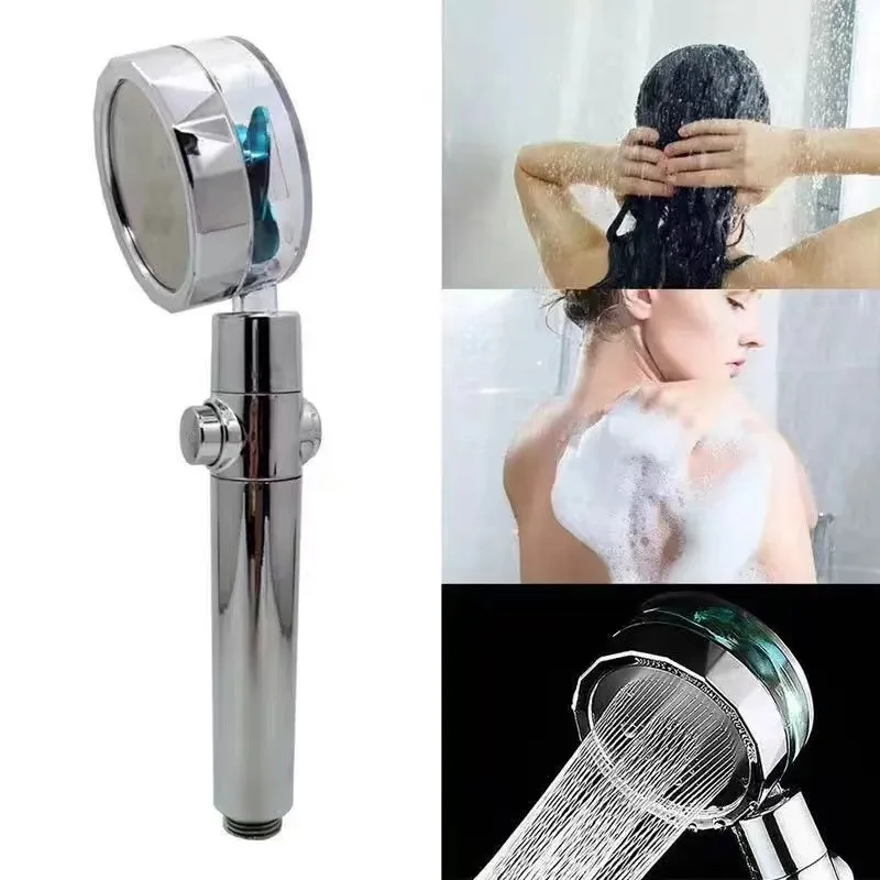 High Quality 360-Degree Turbocharged Shower head High Pressure Water Saving Spray Gun Disassembly Shower Head