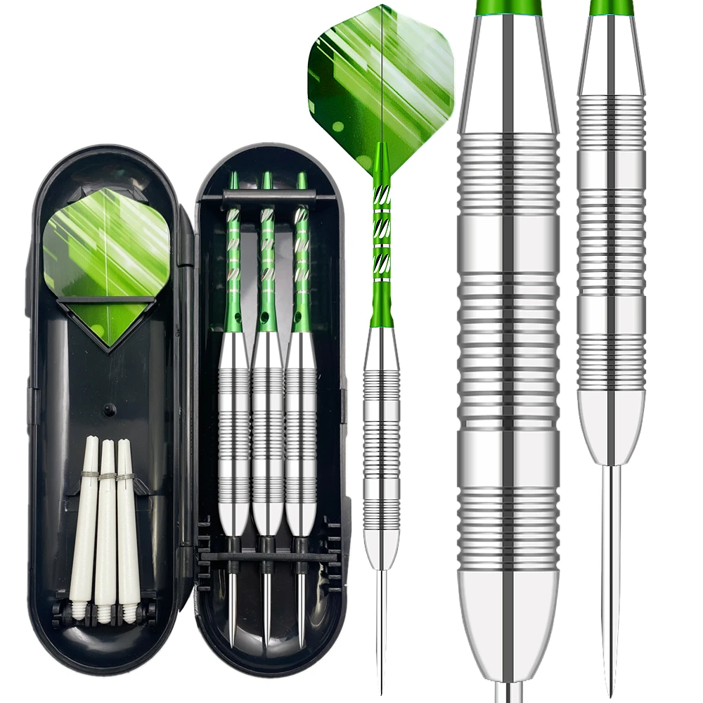 Wholesale high quality safety green steel tip darts set