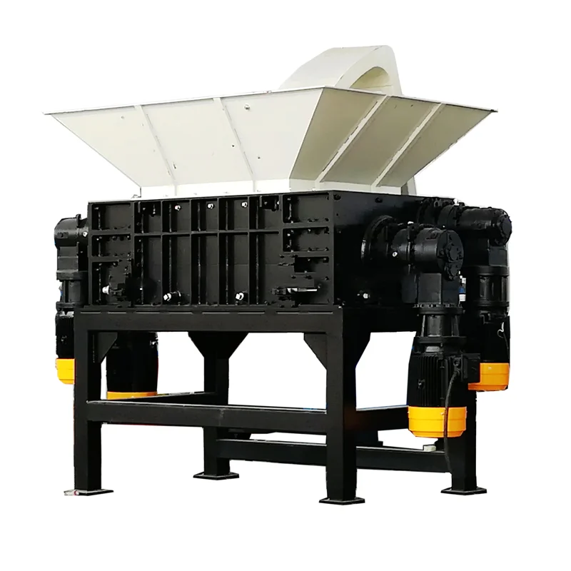 Tire Shredders Tyre Recycling Equipment E Waste Recycling Plant  plastic recycling machine price double shaft large shredder