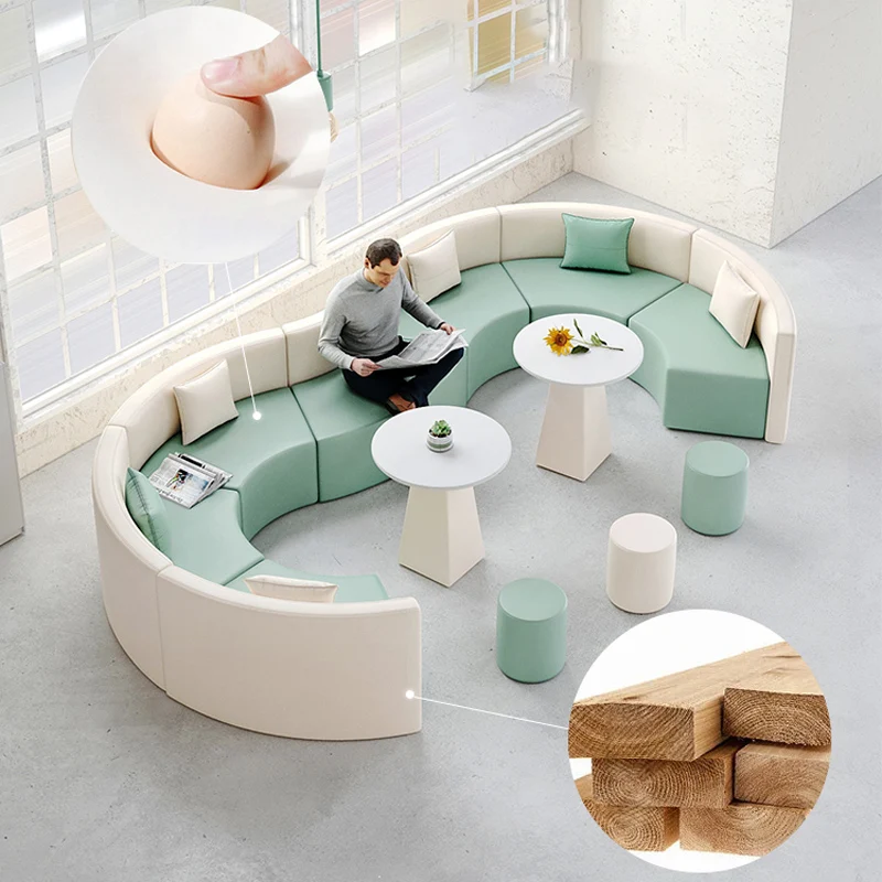 escritorio office furniture commercial modern reception sofa office couch leather office sofa set furniture