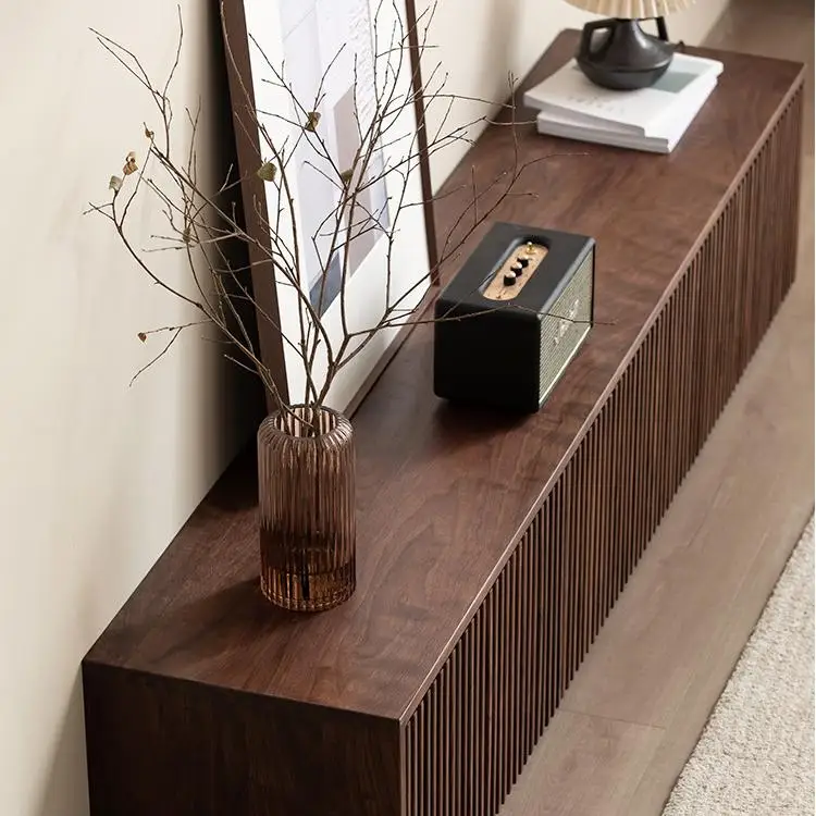 Factory Price Sliding Barn Door Modern&Farmhouse Wood Entertainment Center Adjustable Shelves TV Stand