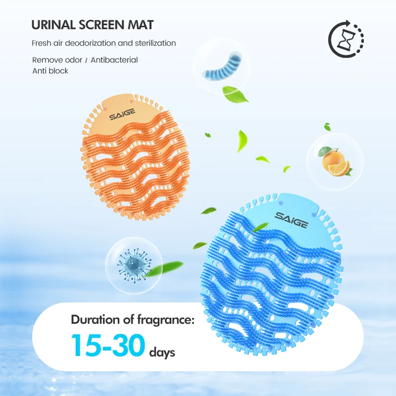 Eco Friendly Plastic Anti Splash Disposable Urinal Screen Urinal Deodorizers Urinal Pads For Toilets