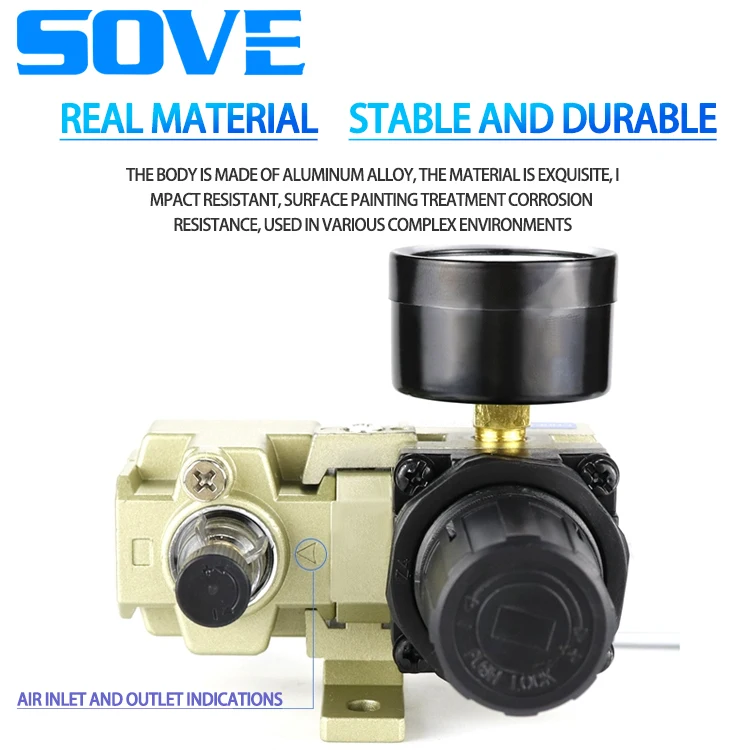 SMC type air source processor AC3010/2010/4010/5010-0203/04/06/10 oil-water separator air pressure regulator valve