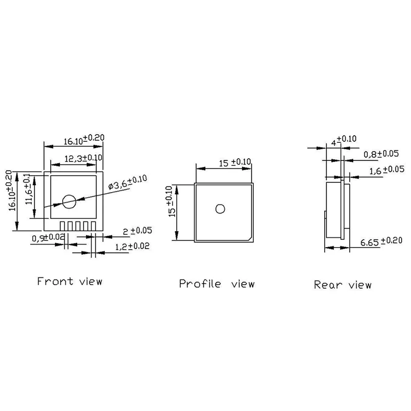 New Arrival Low Power GPS Module 15*15*4mm Mini GPS Module with Antenna