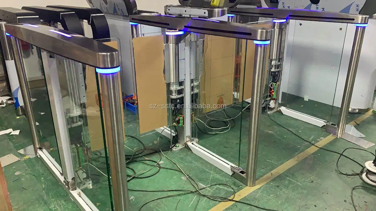 Pedestrian Access Control Gates Automatic Swing Barrier Security Swing Gates High Quality Access Control