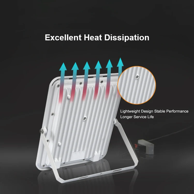 New Design Waterproof Ip65 Stadium Die-cast Aluminum Housing Outdoor 30w 50w 100w 150w 200w Slim Led Flood Light