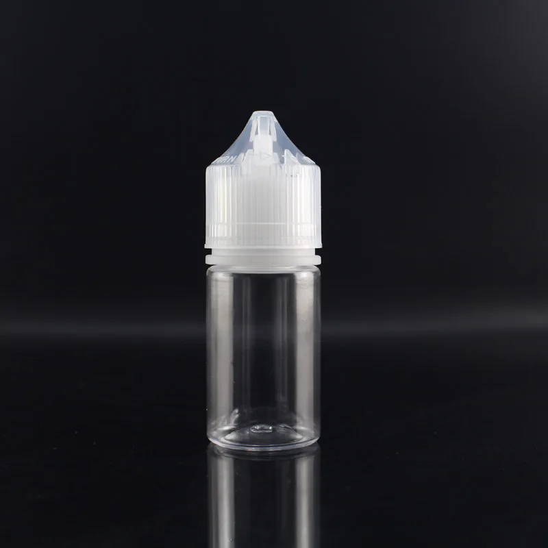 30 ml Plastic PET Oil Dropper Bottle, V3 1 OZ Transparent PET Bottles