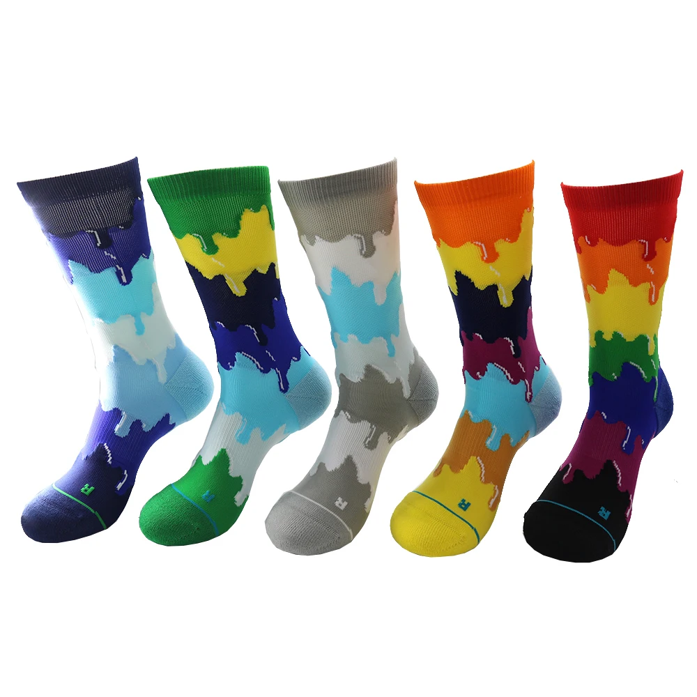 Hot Sell Breathable Knee High Black Sport Football Custom Socks