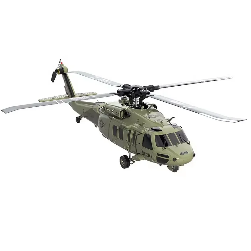 F09 Remote Control Black Hawk Helicopter UH60 6 Channel RC Helicopter Flybarless 6CH Dual Brushless Motors 2.4G High Simulation