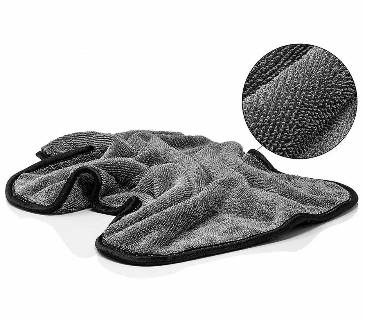 Large Microfiber Towels Car Wash Cleaning Absorbent 1500Gsm Turkey Twist Loop Drying Clean Used Clothes Towel For Auto