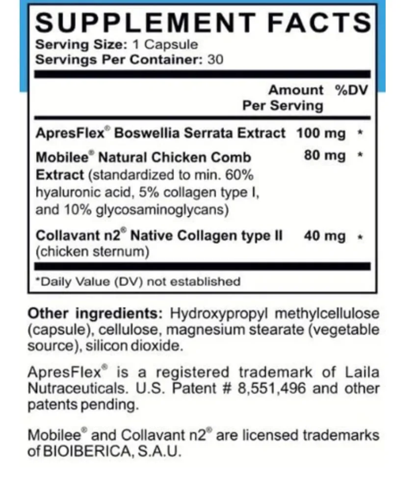 OEM Customized Brand High Dose 30 Capsules Natural Joint Health Chondroitin Supplement For Adult