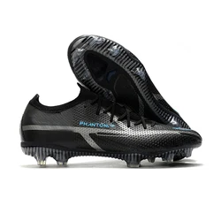 Fashion high quality rubber nylon knitting breathable football shoes football soccer boots shoe AG MG football  shoe
