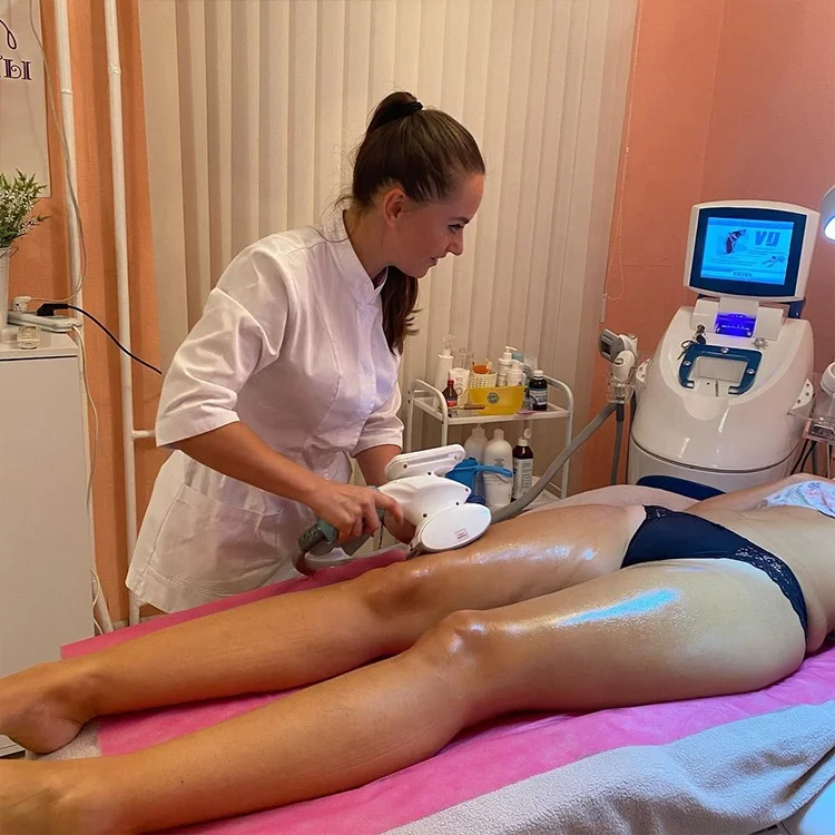 V nine cellulite removal rf skin tightening ultrasonic cavitation slimming machine