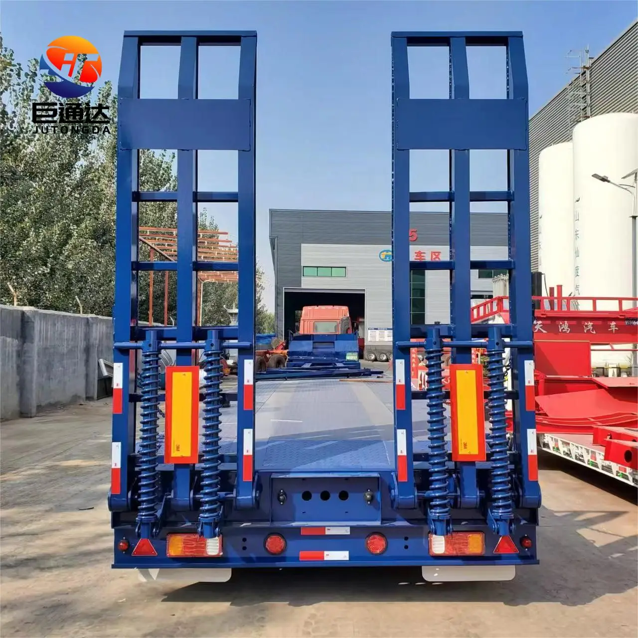 Новинка 3 оси 4 FUWA/BPW 40-80 т низкорамный погрузчик распродажа