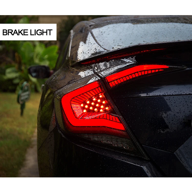 Car Taillight Led Tail Lights Lamp For Honda Civic 2016 2017 2018 With DRL