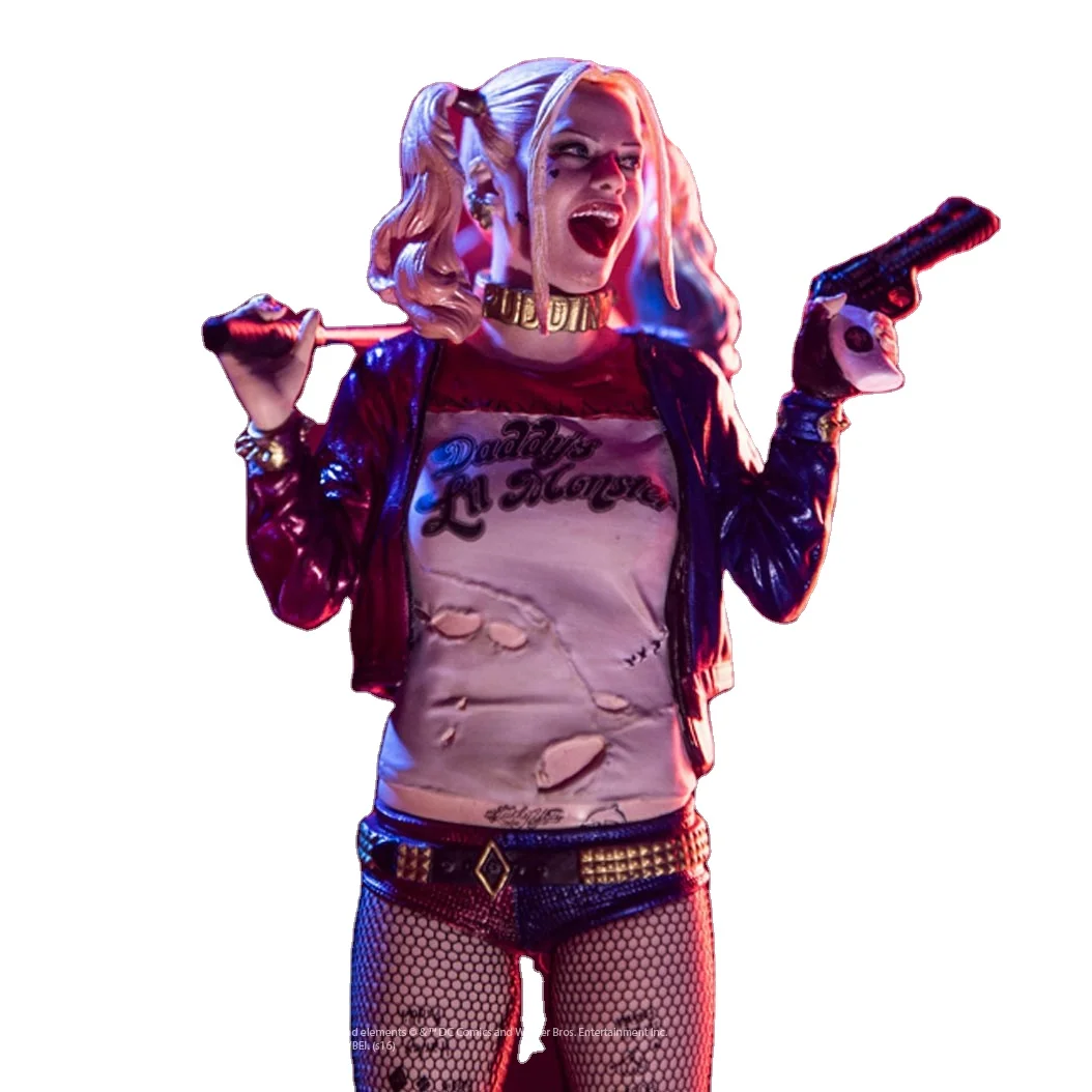 Harley Quinn Figure Suicide 19cm  Scale Statue Models Collectible Model Toy Christmas Present