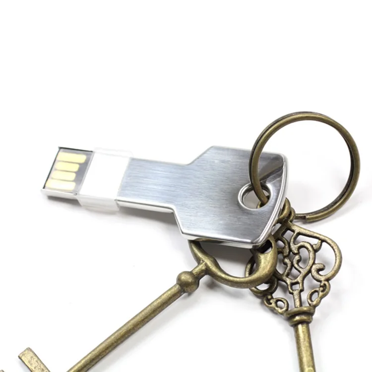 
2020 Top Selling Custom Promotional Gifts Key shape USB Flash Drive Metal Key shaped pendrive 2.0 16gb key usb memory stick 