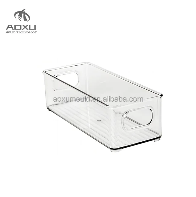 Kitchen Vegetable Food Drawer Stackable Refrigerator Storage Box Mould Transparent Plastic Fridge Mold