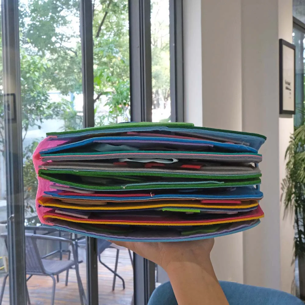 Washable Montessori Toddlers Busy Board 3D Baby Story Cloth Book for Early Learning Education Knowledge Develop Travel Toys