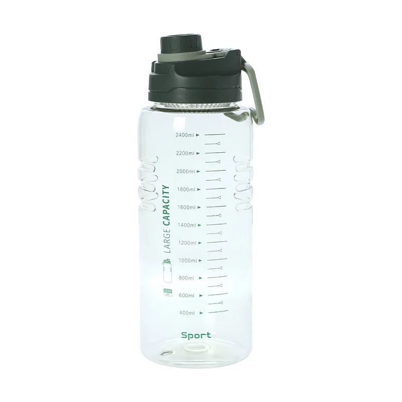 High Temperature Resistant Transparent Sport Cup Plastic Fitness Portable Travel Water Bottle
