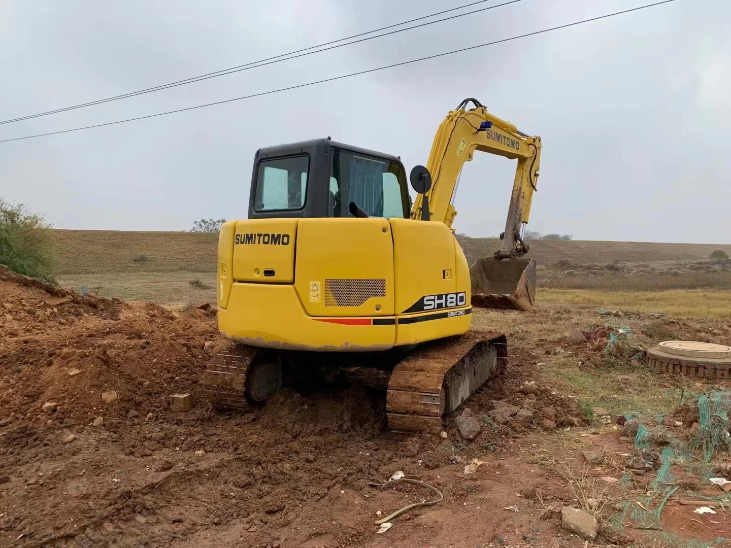 SUMITOMO SH80 8 ton used hydraulic crawler digging excavator for sale