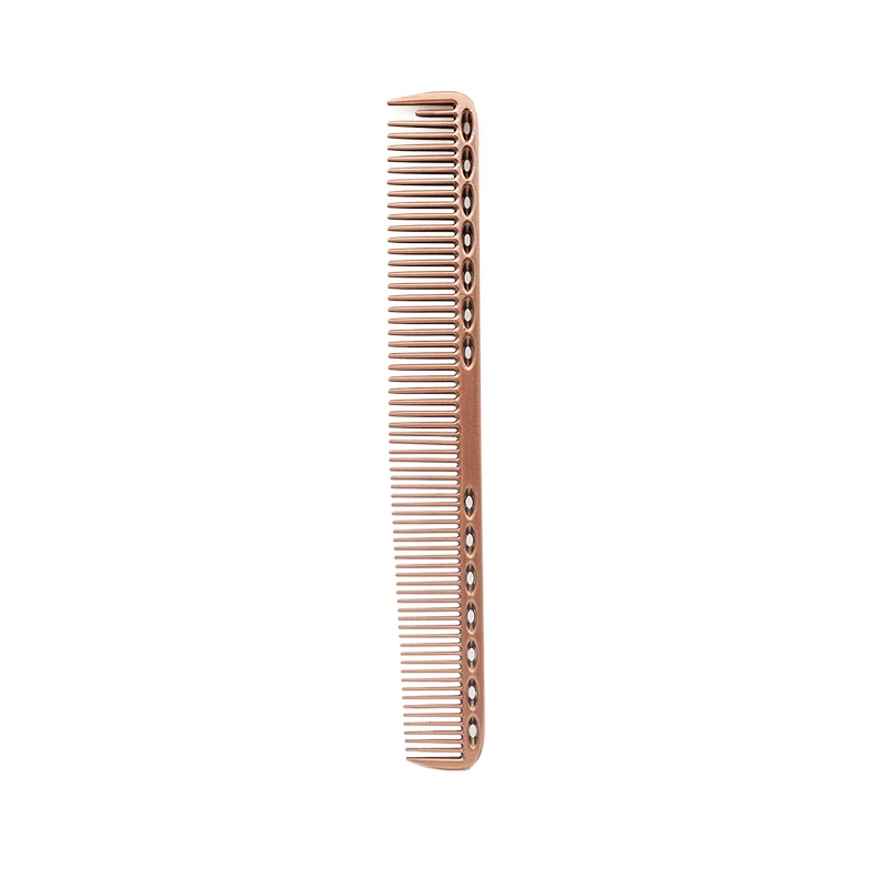 Super Hot Sell Salon Hair Comb Barber Space Aluminum Hair Metal Cutting Comb