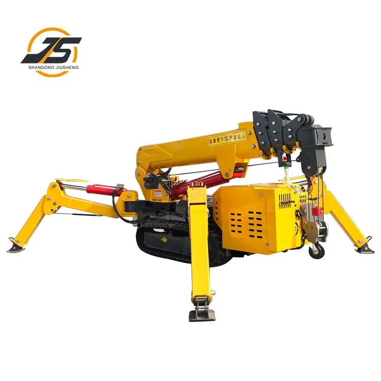 Spider Lifting 3 Tons Crawler Spider Crane Mini Crawler Crane Folding Construction Crane