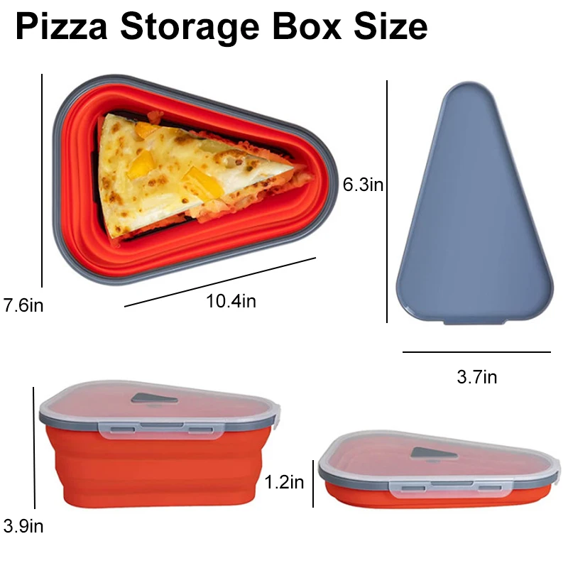 Reusable Pizza Storage Container Collapsible Silicone Pizza Container Pizza Storage Container