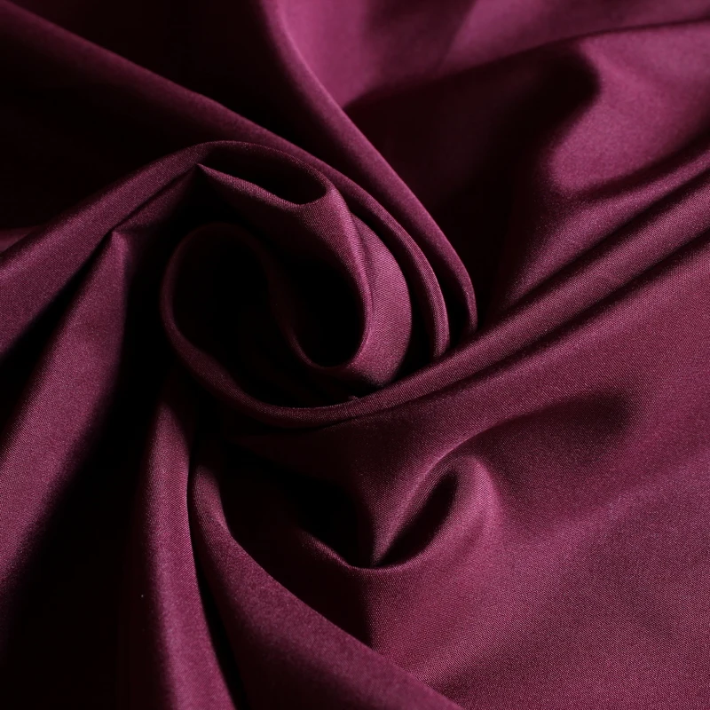 factory supply 100% recycle poly woven 300t dyed pongee fabric for pants