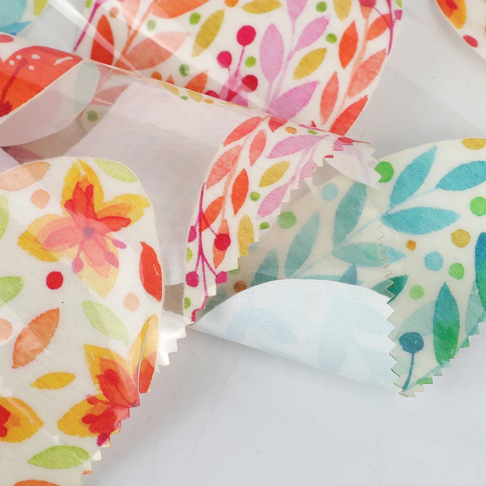 Hot sale custom digital printing floral design on 100%TPU clear vinyl fabric for bag making