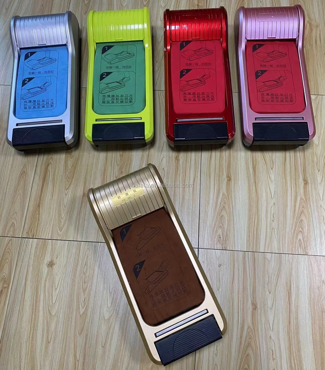 Silver Color Automatic Shoe Film Dispenser Cheap Price Plastic Machine Widely Used in Hospital Factory Hotel Lab
