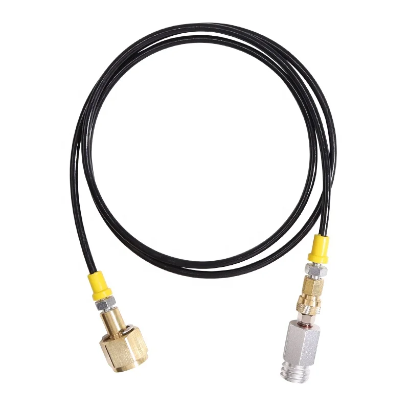 New CGA320 W21.8-14 Thread Soda Refill Hose with Quick Disconnect for Soda Machine Connect Co2 Cylinder