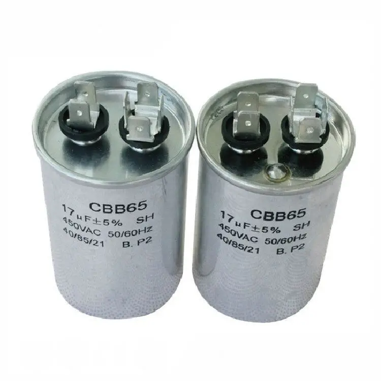 Round Refrigeration parts high voltage electrolytic AC cbb60 cbb61 cbb65 capacitor for air conditioner parts