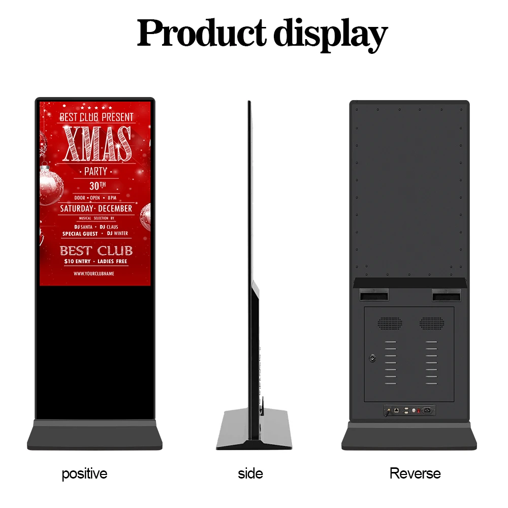 Best Selling Smart Kiosk Vertical LCD Advertising Display Digital Signage Totem Floor Standing Touch Screen