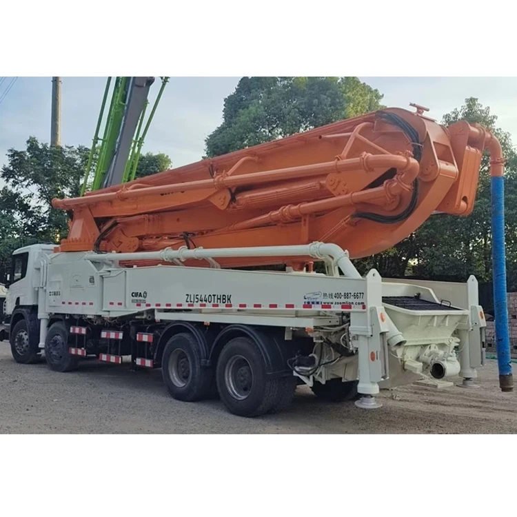China zoomlion cifa construction concrete pumping machine cost of used concrete pump trucks for sale