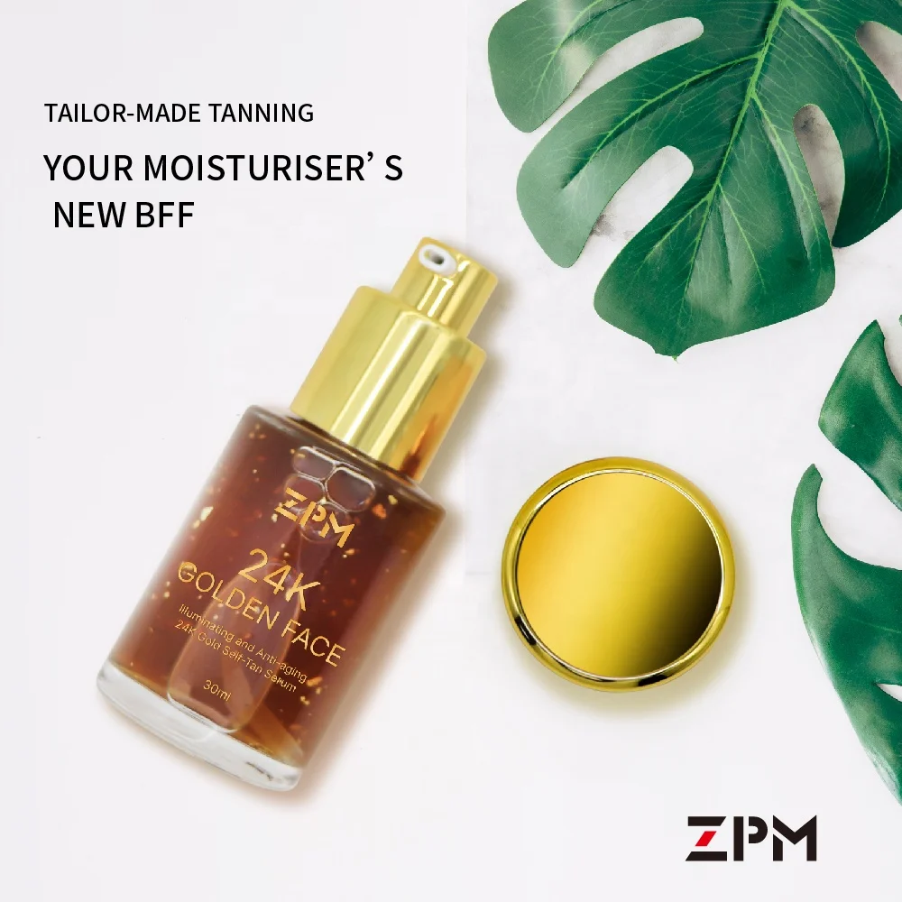 ZPM OEM/ODM Private Label Amazon Hot Sale Self Tanning Facial Serum Sunless Anti Aging Tanning Drops