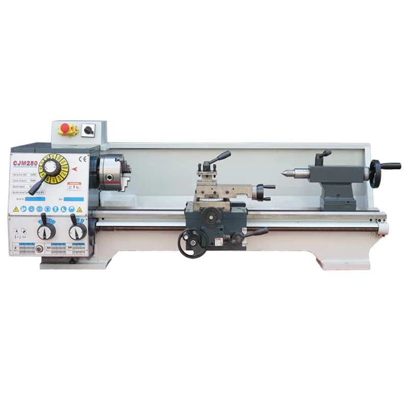 CJM250 High precision Mini Manual Metal Lathe Machine Price
