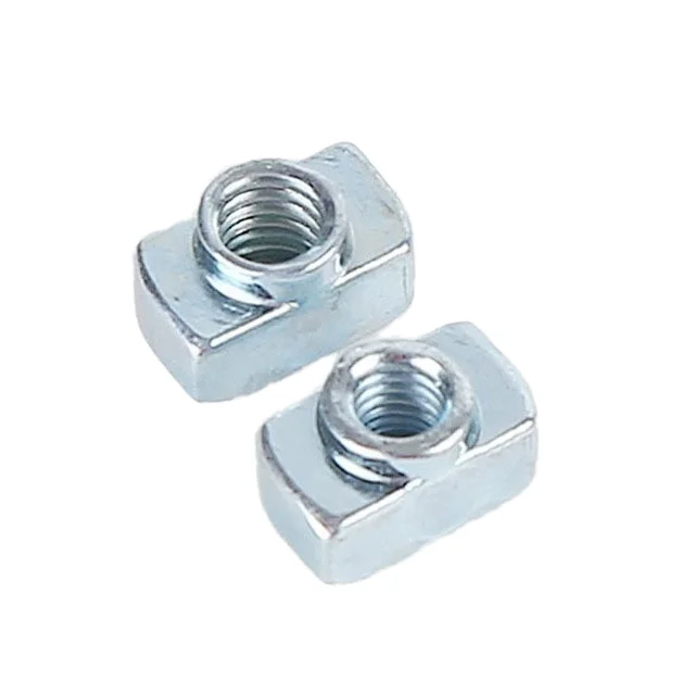 Galvanized Steel 30/40 Series Drop-In T-Nuts Hammer Head Nuts 8mm Slot Nonstandard M4 M5 M6 M8 Size Aluminium Profiles GB