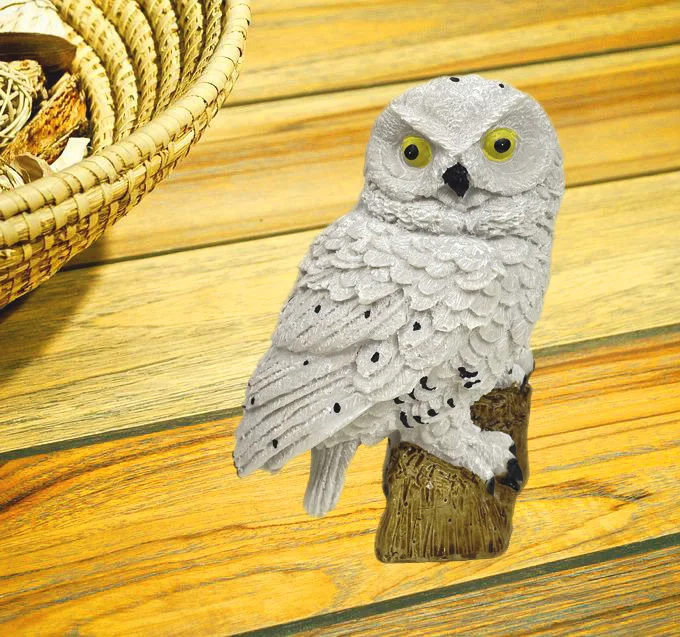 Украшения для сада полимерные поделки статуя совы украшение