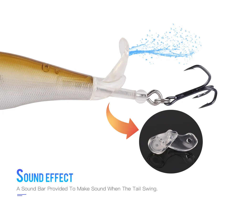 Whopper Popper Fishing Lures Floating & Sinking Hard Baits Long Casting Pencil Lure Lure Blank Unpainted