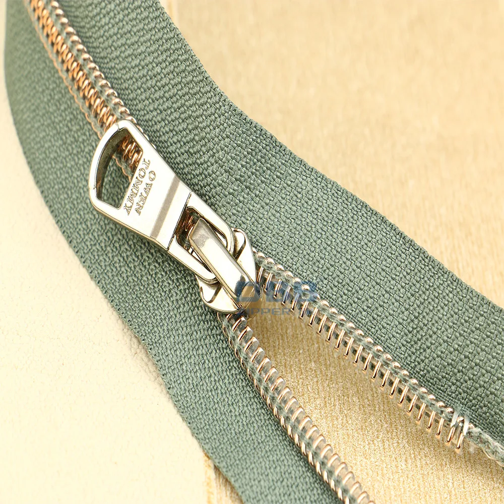 
#3#5#8#10 high quality rose gold metal teeth open end zipper 