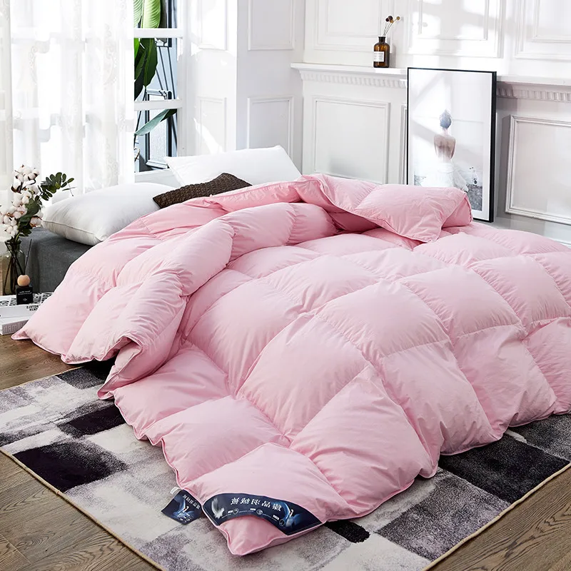 hot selling white duck  95% goose feather down quilt/duvet/comforter blanket duck