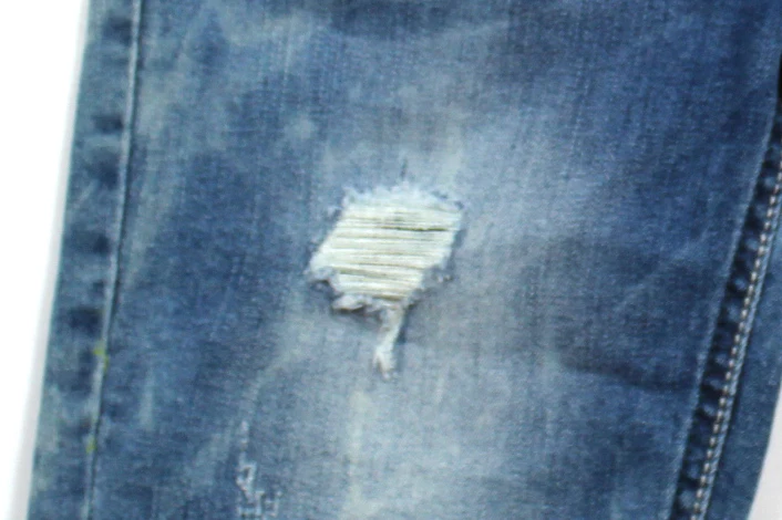 
S&G Causal Slim Boys Distressed Blue Ripped Jeans Customized Denim Shorts 