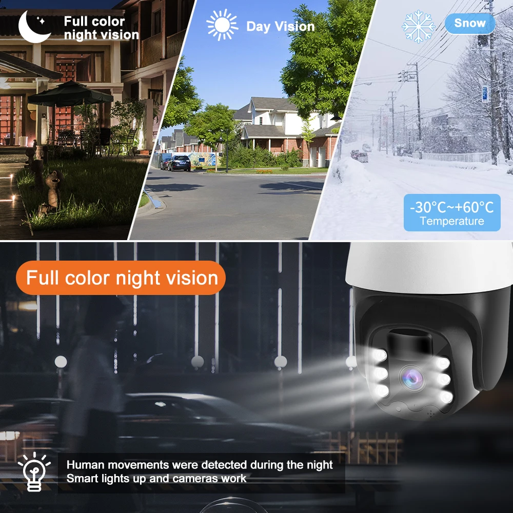 Outdoor Solar Wireless Wifi IP Surveillance Camera for House Security